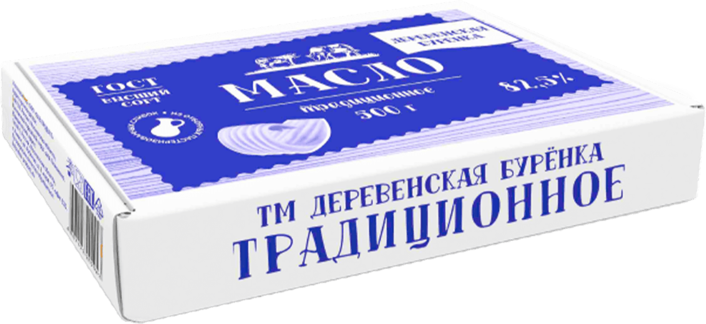 Деревенская буренка - Традиционное, 82,5% - 500 г