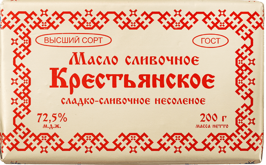 Лав продукт - Крестьянское, 72,5% - 200 г