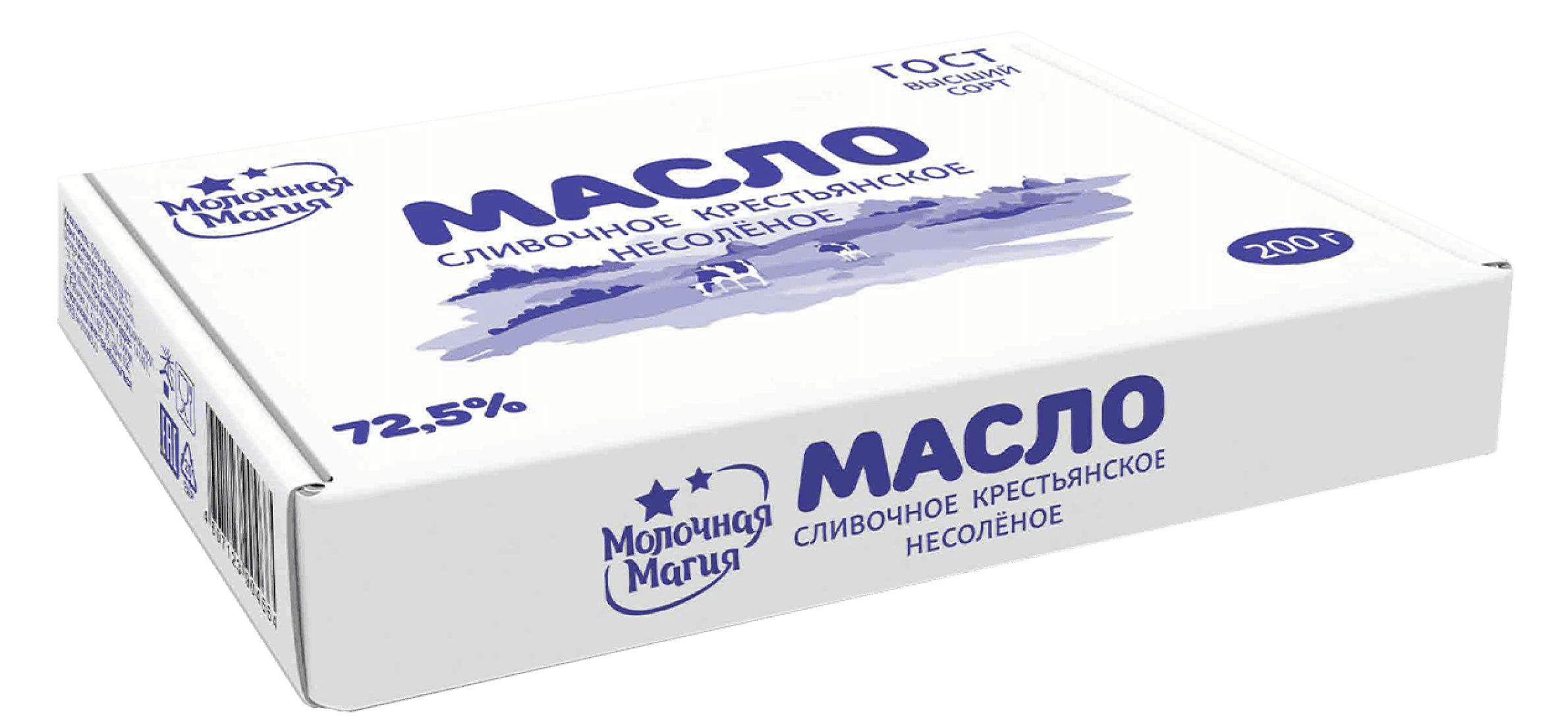 Молочная магия - Крестьянское, 72,5% - 200 г