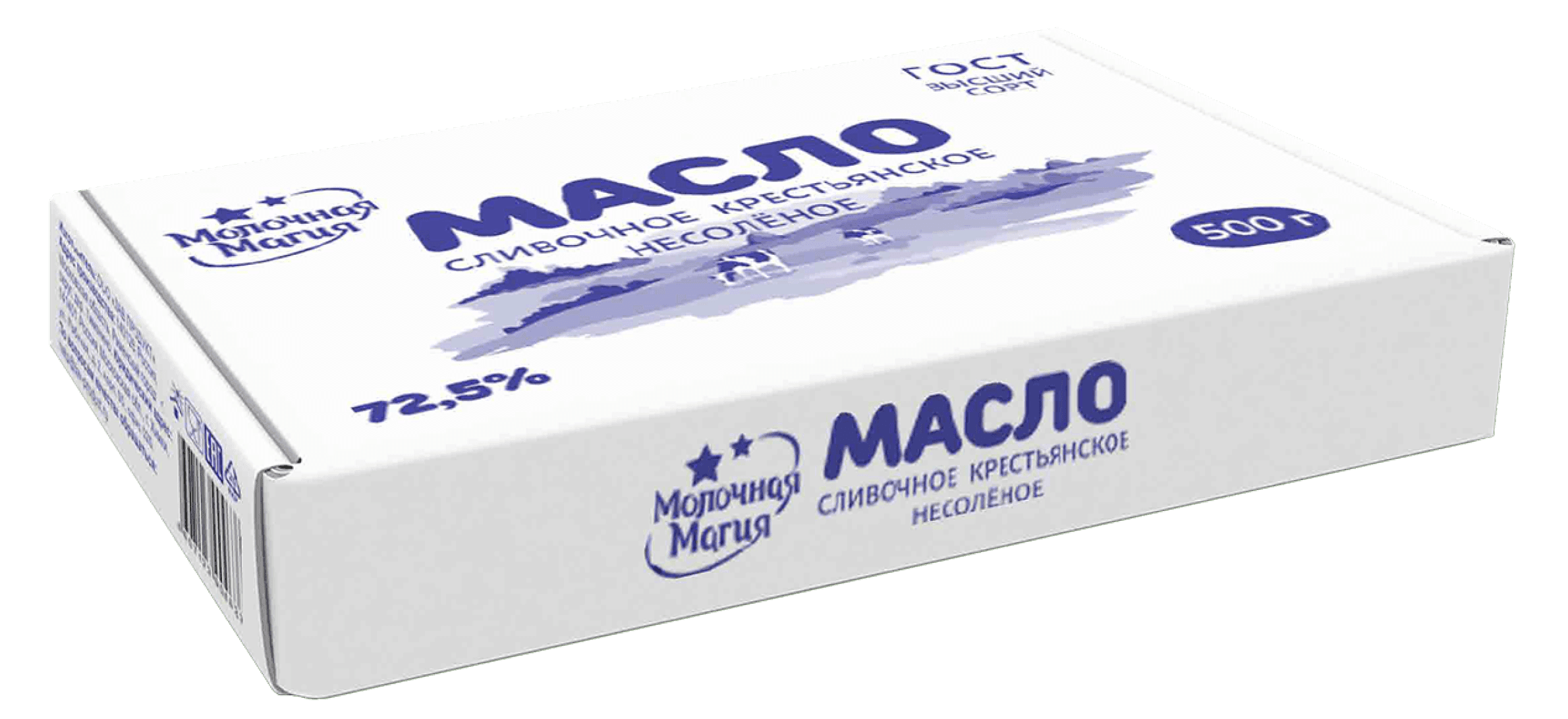 Молочная магия - Крестьянское, 72,5% - 500 г