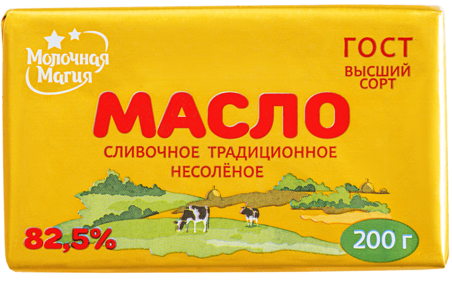 Молочная магия - Традиционное, 82,5% - 200 г