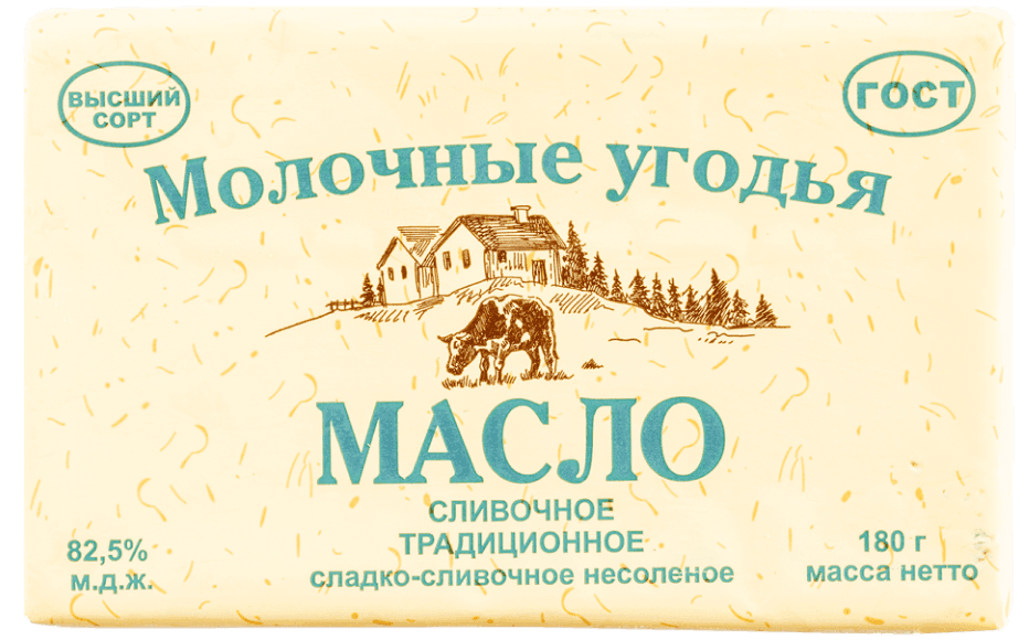 Молочные угодья - Традиционное, 82,5% - 180 г