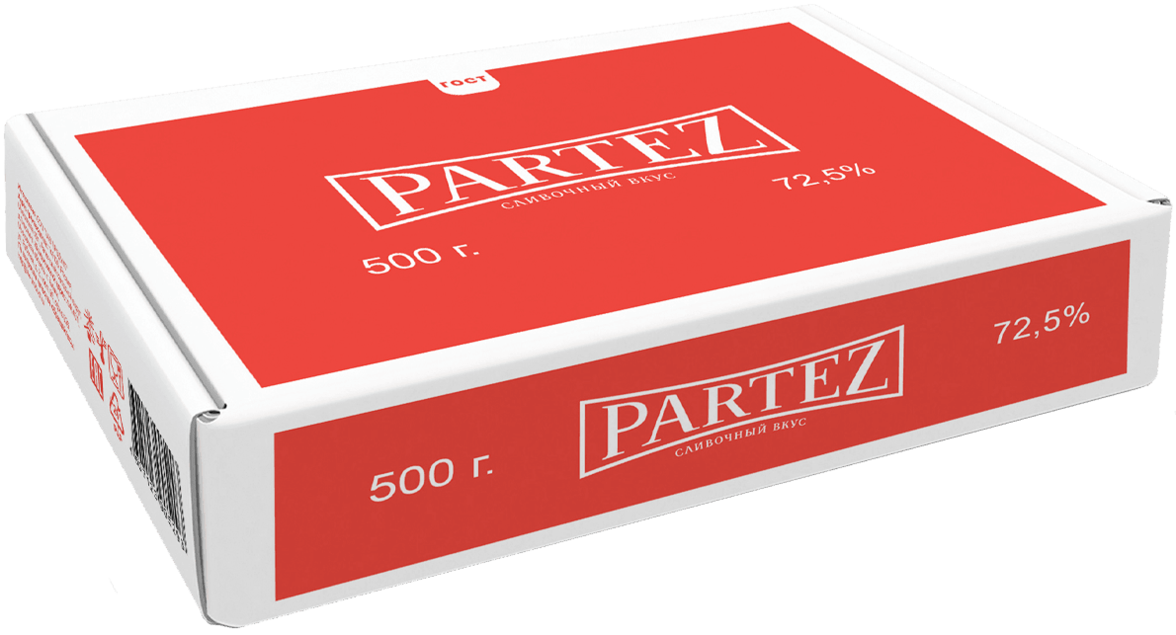 Partez - Спред растительно-сливочный, 72,5% - 500 г