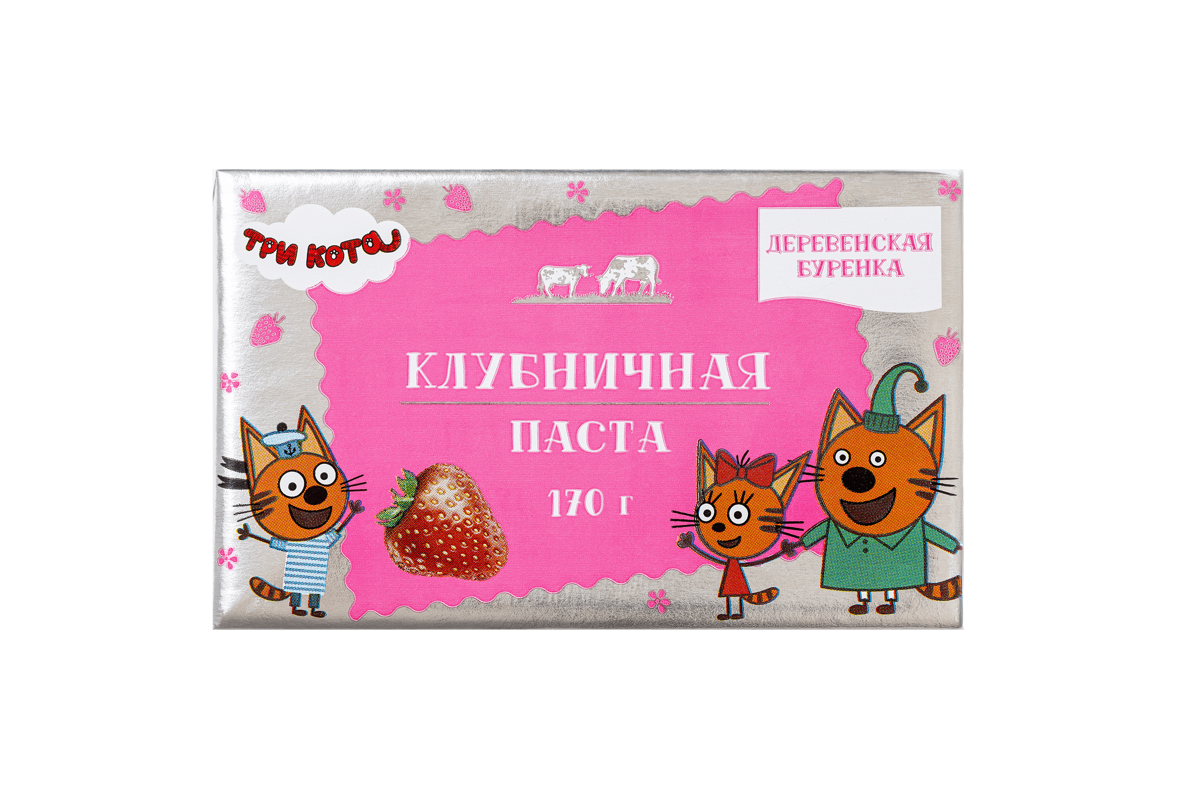 Деревенская буренка - Клубничная паста 49% - 170 г