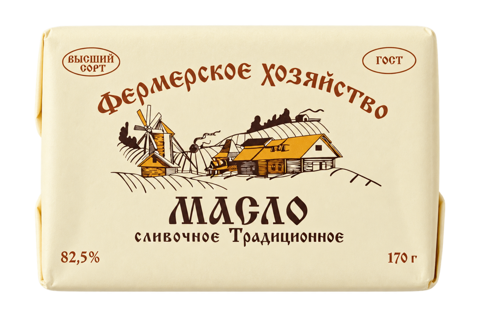 Фермерское Хозяйство - Традиционное, 82,5% - 170 г