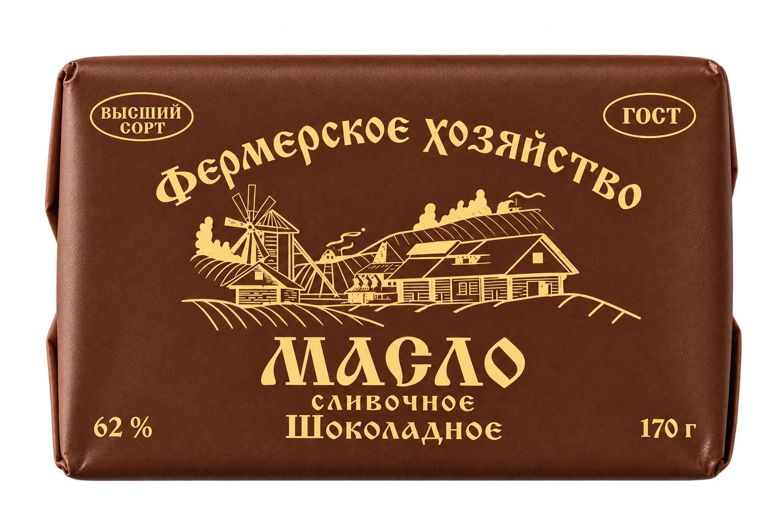 Фермерское Хозяйство - Шоколадное, 62% - 170 г